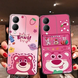 Ốp lưng Vivo Y17S GẤU DÂU LOTSO đỏ cute đẹp siêu rẻ