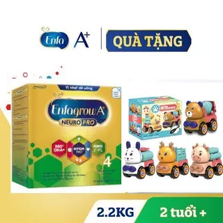 [Tặng bốn xe hình thú] Sữa bột Enfagrow A+ Neuropro 4 Vị không đổi với dưỡng chất DHA & MFGM – 2.2kg