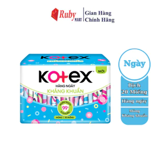 Băng vệ sinh Kotex Hằng ngày Kháng khuẩn 20miếng/gói