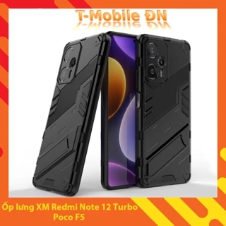 Ốp lưng Xiaomi Redmi Note 12 Turbo Poco F5 chống sốc Iron Man PUNK cao cấp kèm giá đỡ