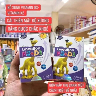 Lineabon - Vitamin D3 K2 Tinh Khiết Giúp Bé Ngủ Ngon, Cao Lớn [Hàng Chính Hãng]