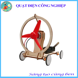 Đồ chơi stem - Đồ chơi lắp ghép Quạt Điện Công Nghiệp, Đồ chơi giáo dục sáng tạo an toàn cho Bé