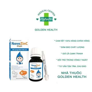 [Chính hãng+Tặng quà] NovoZinC Drops kẽm hữu cơ nhỏ giọt giúp ăn ngon, tiêu hoá tốt, tăng đề kháng (Lọ 15ml)