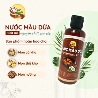 Nước màu dừa nguyên chất Bến Tre 100ml - Cho món kho thịt, kho cá, món nướng ngon trọn vị