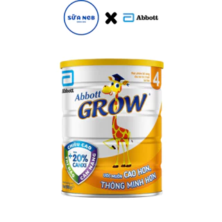 Sữa bột Grow Abbott số 4 (trên 2 tuổi) - Lon 900g - Phát triển chiều cao, Trí não, Tăng cân hiệu quả