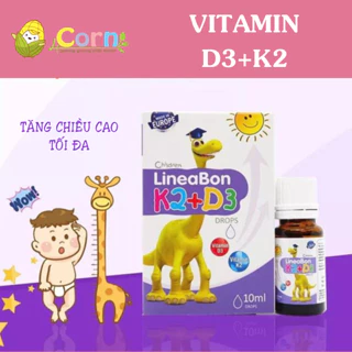 Vitamin D3K2 (MK7) Lineabon - khuyến nghị bổ sung hàng ngày cho bé từ 0-5 tuổi
