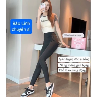 Quần Legging Đúc Su Hộp Hồng Loại 1 Hàng QCCC Bigsize 70kg