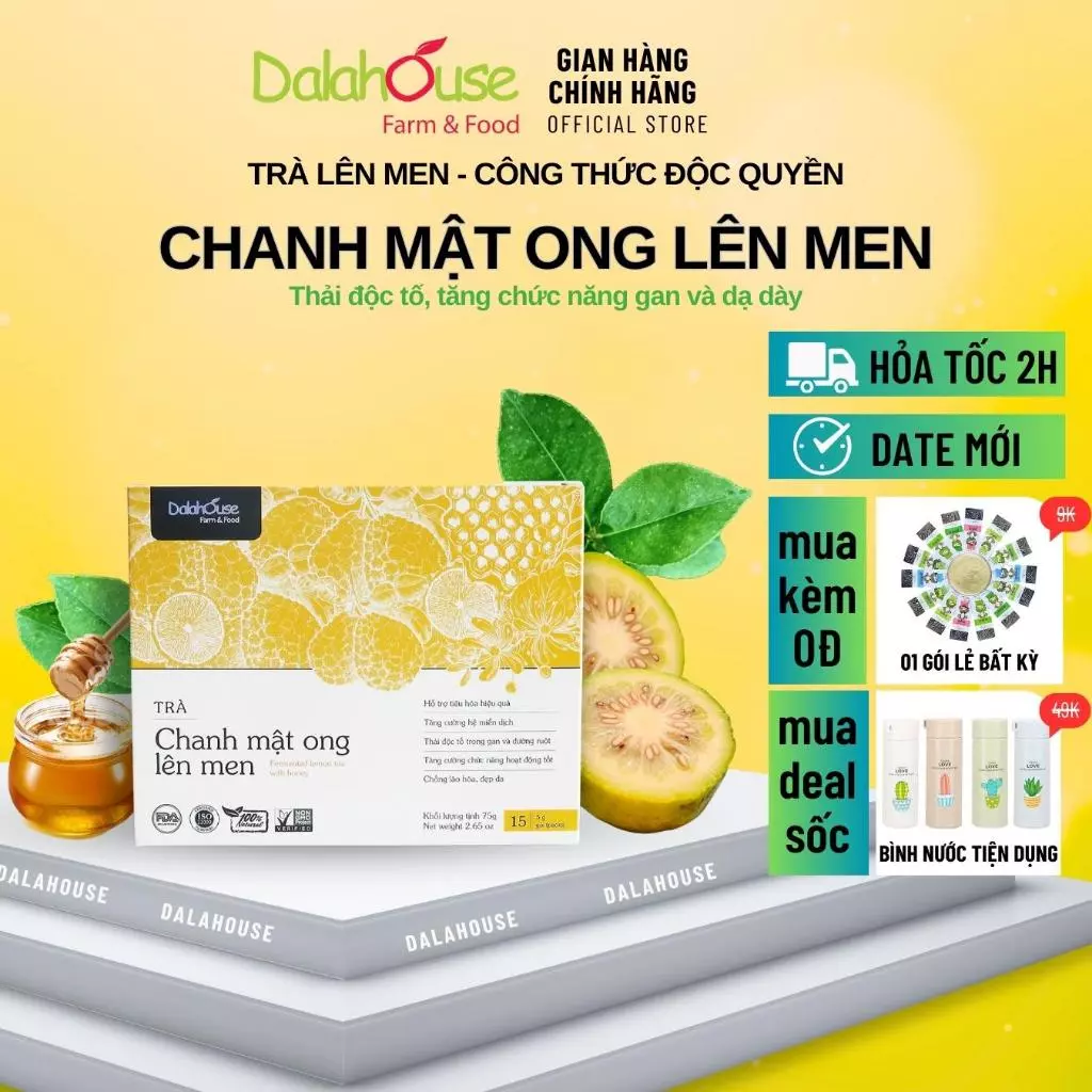 Trà Chanh Mật Ong Lên Men Dalahouse 75g