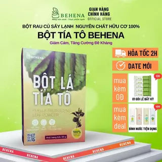 Bột Tía Tô Sấy Lạnh Behena 50g Giảm Đau Nhức Xương Khớp, Giải Cảm, Làm Đẹp Da