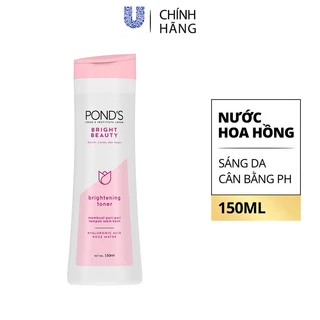 Nước hoa hồng sáng mịn da Pond's White Beauty sáng da cân bằng pH thu nhỏ lỗ chân lông 150ML