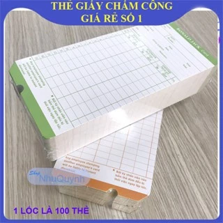 200 Thẻ Giấy chấm công Ronald Jack loại thông dụng