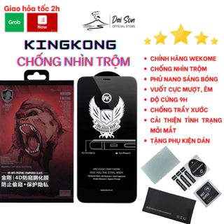 Kính cường lực iphone chống nhìn trộm KingKong 7/8plus/x/xr/xs/xsmax/11/12/13/14/15/pro/promax