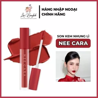 [Đủ Màu] Son Kem Nhung Lì Nee Cara Velvet Matte Lip Glaze Thái Lan Bền Màu Không Trôi Mịn Mượt 01 - 12 4g