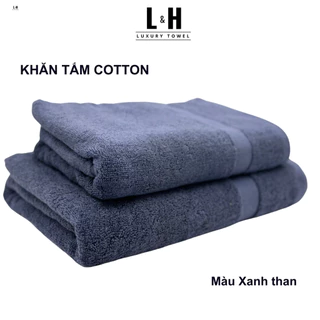 Khăn tắm BASIC 50x100cm 60x120cm với sợi bông cotton dày thấm hút tốt, không đổ lông, không ra màu