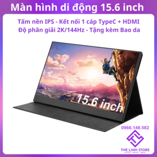 Màn hình di động 15 inch IPS 2K 144Hz có Type-C ThunderBolt - Tặng kèm bao da