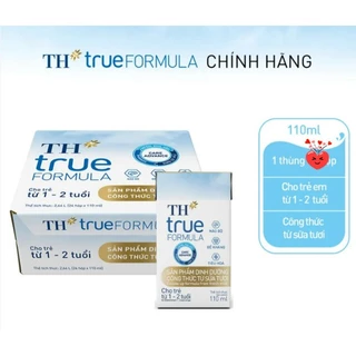 Thùng 24 Hộp Sản Phẩm Dinh Dưỡng Công Thức Sữa Tươi 110ml TH True Formula