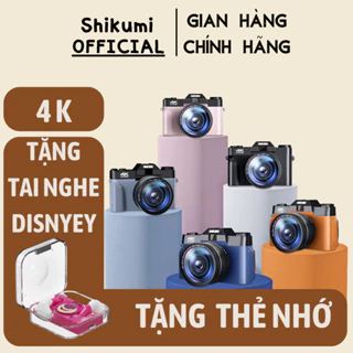 (Tặng thẻ nhớ) Bản V2 Kết nối điện thoại Máy ảnh digital Shikumi camera XDV PRO 4K