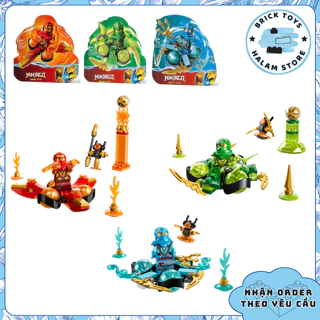 [Có sẵn] Đồ chơi lắp ráp Ninjago Dragons Rising 888 889 890 - Mô hình lắp ghép Con quay rồng Spinjitzu ninja