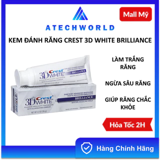 Kem Đánh Răng Crest 3D White Brilliance Tẩy Trắng Răng Mỹ - Hàng Chính Hãng - Mall Mỹ