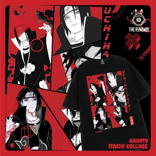 Áo phông Naruto: Uchiha Itachi Collage 100% Cotton Nam / Nữ by The Runaway