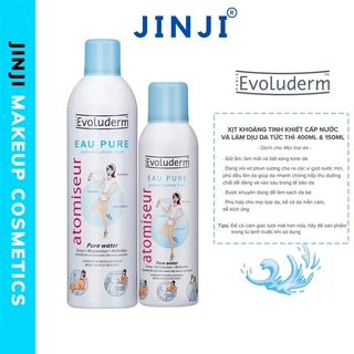 Xịt khoáng Evoluderm 150ml 400ml Cấp Ẩm Làm Dịu Da Giúp Cho Da Luôn Mịn Màng JINJI