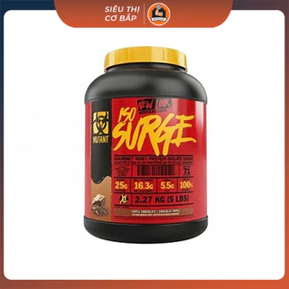 Sữa protein tăng cơ Mutant ISO Surge 5Lbs-2.3kg-71 lần dùng