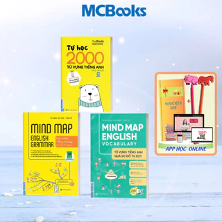 Sách - Combo Mindmap English và Tự Học 2000 Từ Vựng Tiếng Anh