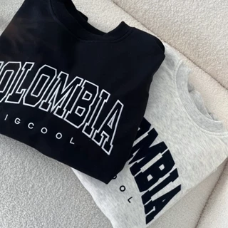 Áo Sweater Colombia Migcool logo thêu, Áo khoác Nam Nữ nỉ ép Hàn cao cấp Local Brand