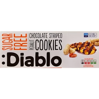 Bánh không đường ăn kiêng cookies mềm đậu phộng và sốt sô cô la DIABLO - sản phẩm của Anh, xuất xứ Ba Lan