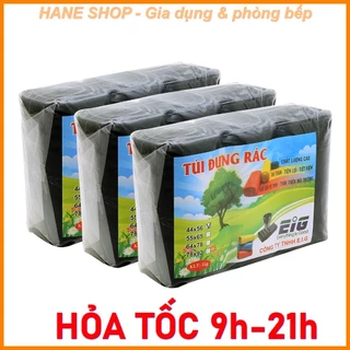 Combo 5kg túi rác hiệu EIG size Đại (đen) - gồm 5 túi mỗi túi 1kg