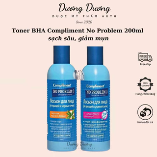 Toner BHA Compliment No Problem làm sạch sâu, giảm mụn 200ml