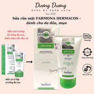 Sữa rửa mặt Farmona Dermacos Anti Acne Gel dành cho da dầu, sạch sâu ngừa mụn 150ml