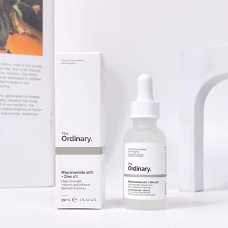 Tinh chất The Ordinary Niacinamide 10% + Zinc 1% giảm mụn mờ thâm 30/60ml Duduhouse