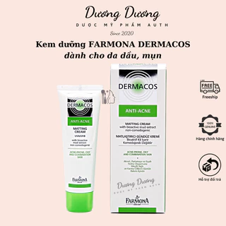 Kem dưỡng ẩm cho da dầu, giảm mụn Farmona Dermacos Anti Acne Matting Cream 50ml