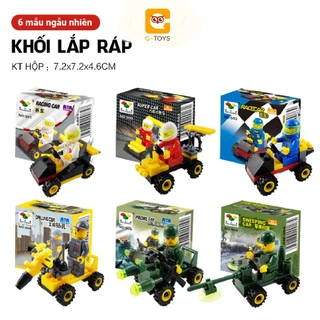 Đồ Chơi Xếp Hình Lắp Ráp Lego Mini Mô Hình Xe Ô Tô làm Từ Nhựa ABS Cao Cấp An Toàn Cho Bé