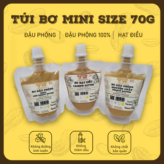 Túi Bơ Minisize Bơ Đậu Phộng, Bơ Hạt Điều 70g - Gói Nhỏ Tiện Lợi, Gọn Nhẹ, Giàu Dinh Dưỡng - Spoon It Up