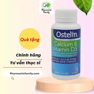 [ÚC] Thực Phẩm Bổ Sung Canxi Ostelin Calcium - Vitamin D3 130 Viên