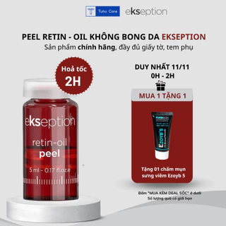 Peel ekseption Retin-oil 5ml, tinh chất peel da không bong tróc giảm mụn chống lão hoa da