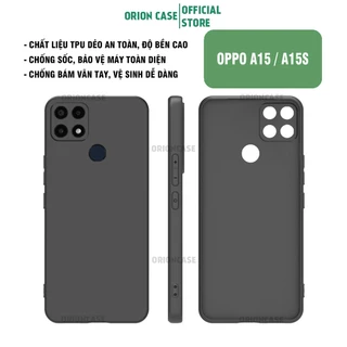 Ốp lưng Oppo A15 / Oppo  A15s chất liệu TPU dẻo, chống sốc và có bảo vệ camera
