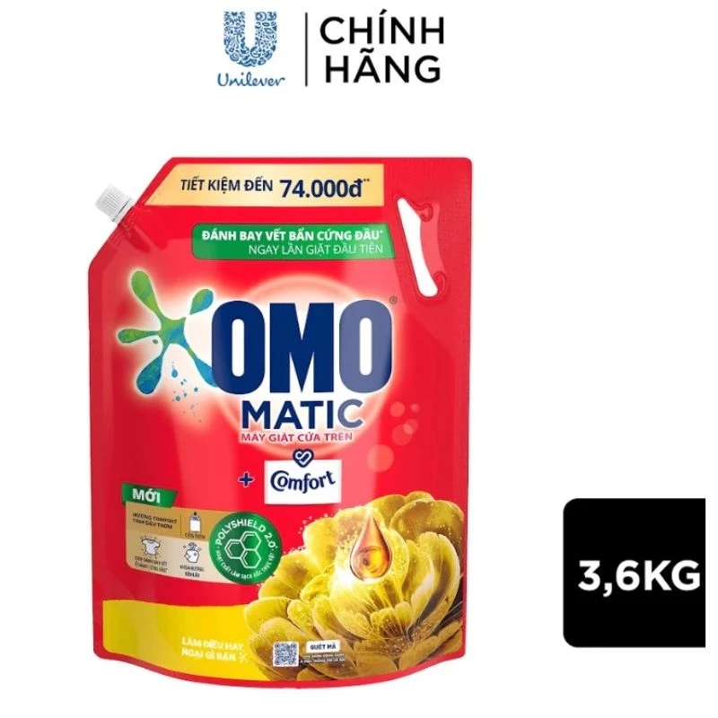 Nước giặt Omo Matic Cửa Trên 3.6kg