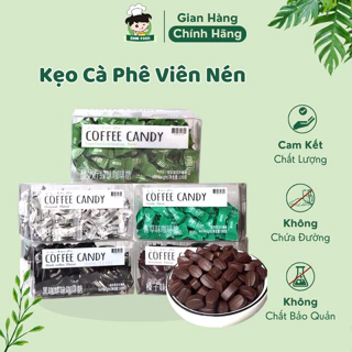 Kẹo Cà Phê Nguyên Chất Đài Loan, Kẹo Viên Nén Giảm Cân Không Đường Ít Calo, Candy Coffee Vị Cà Phê Tự Nhiên Thơm Ngon