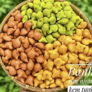 Bánh gấu nhân kem mix 3 vị lon lớn siêu chất lượng, thơm ngon, béo ngậy, đồ ăn vặt tuổi thơ - Ăn vặt Thi Thi