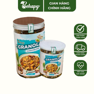 Granola Siêu Hạt BEHAPY Ngũ Cốc Hỗ Trợ Ăn Kiêng Giảm Cân Tiện Lợi Dinh Dưỡng Vị Nguyên Bản