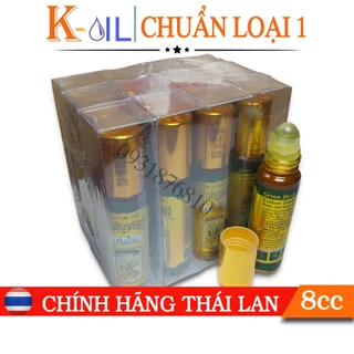 [Chính Hãng] Dầu Lăn Yellow Oil Green Herb Thái Lan 8cc