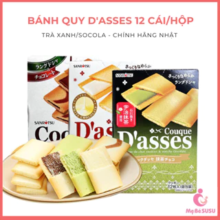 Bánh Quy Trà Xanh D'asses nhật bản 12 Cái/Hộp (3 Vị)