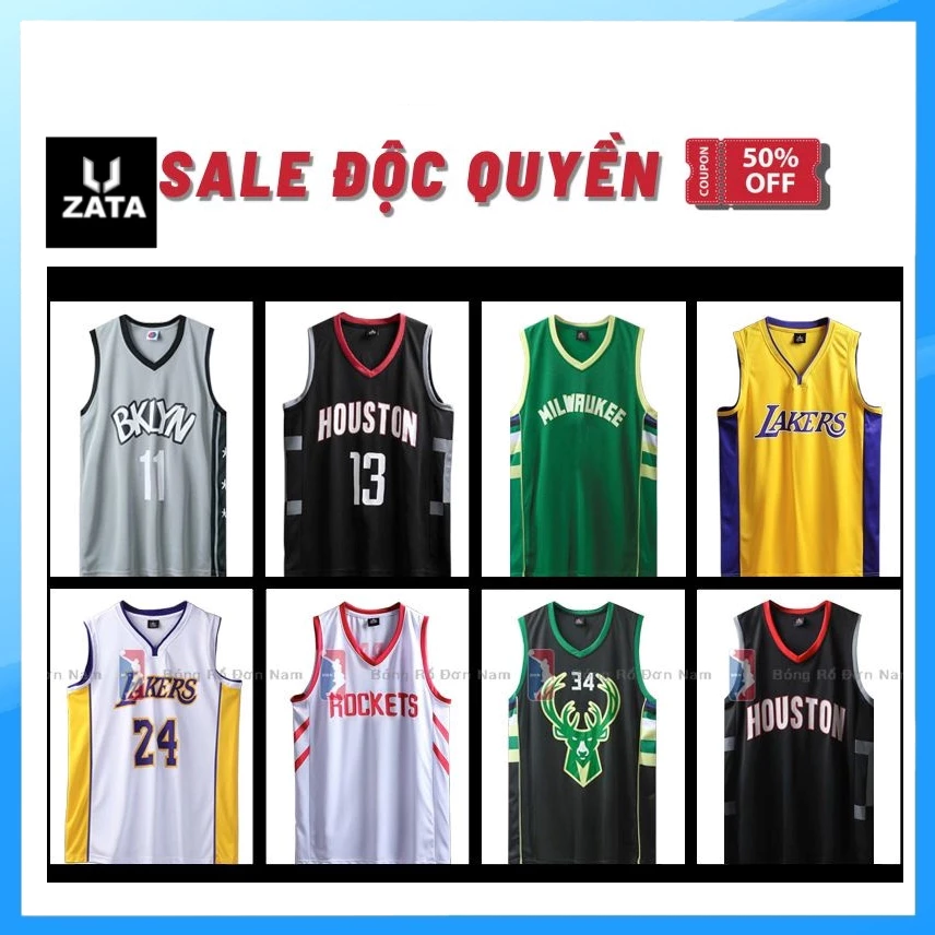 Bộ quần áo bóng rổ các câu lạc bộ - Mùa giải mới nhất– Trang phục thi đấu bóng rổ Zata Vn - ABRNBA