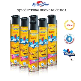 Bình xịt côn trùng EnterOne 600ml hương nước hoa (Combo 6 chai)