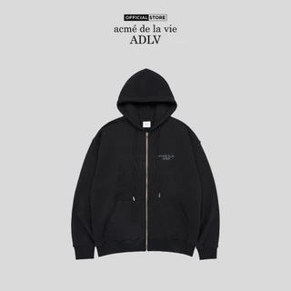 Áo hoodie kéo khoá ADLV BASIC LOGO SEASON 2 dáng oversized màu đen - Hàng chính hãng