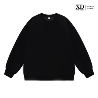Áo sweater nỉ The Xide áo trơn form unisex nam nữ chất nỉ bông dày dặn