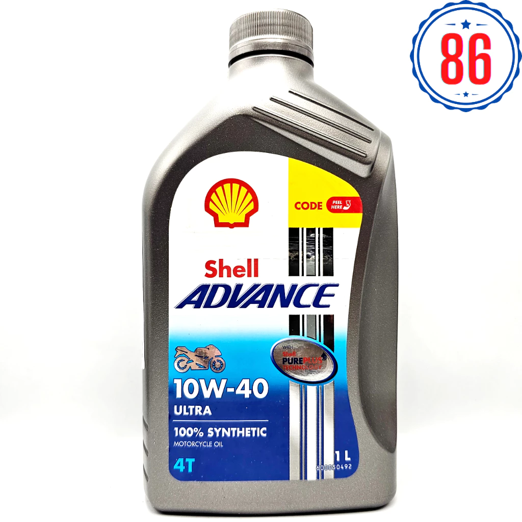 Shell Advance Ultra 10W40, tổng hợp 100% THAILAND - dầu nhớt cho xe máy, xe côn tay, exciter, winner, raider